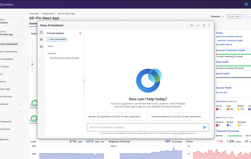 Revolutionize your AppDynamics experience with the new Cisco AI Assistant-1